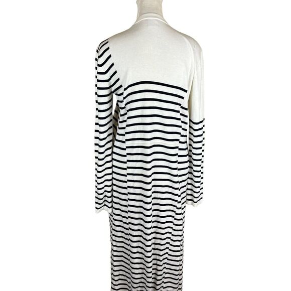 CAbi Womens Victory Striped Duster Cardigan #5141 Cotton Blend S - Picture 5 of 7